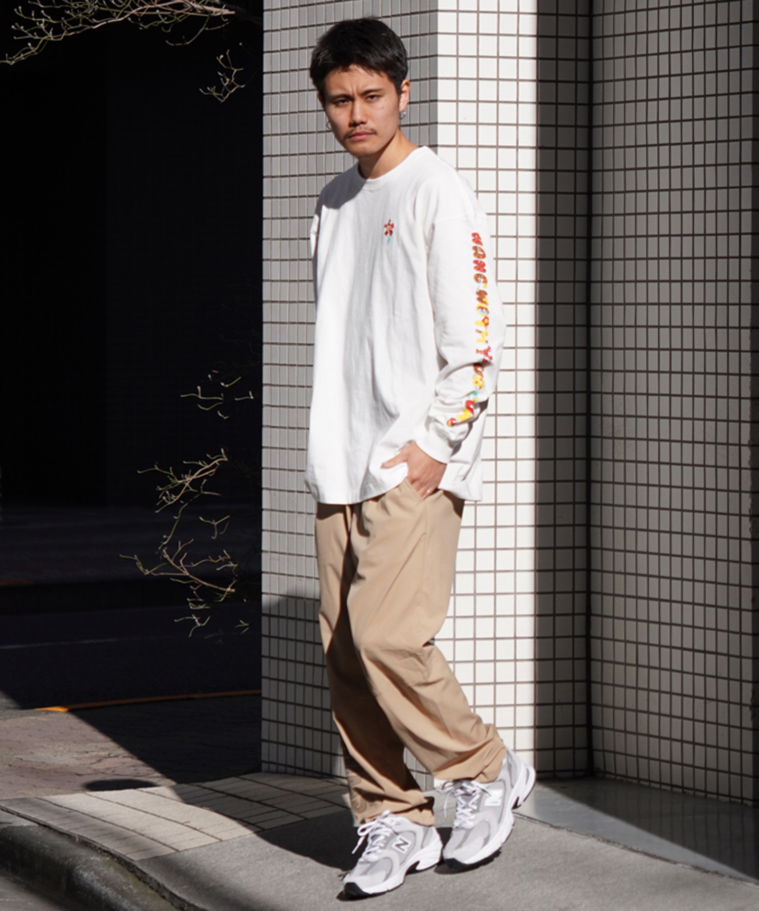 CHUMS チャムス メンズ Tシャツ 長袖 ロンT バックプリント ボックスシルエット ヘビーウェイトコットン 中厚手 CH01-2345 17