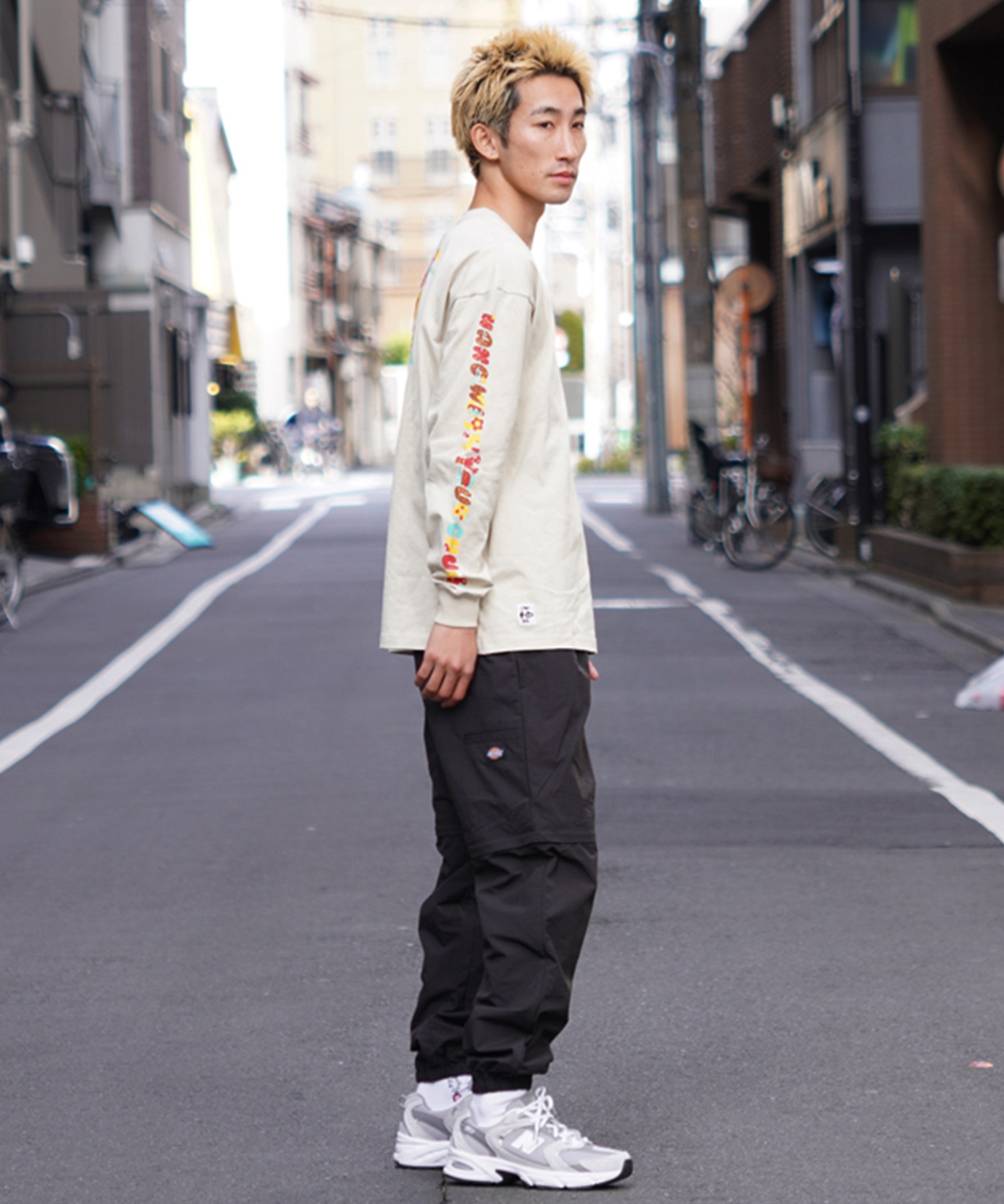 CHUMS チャムス メンズ Tシャツ 長袖 ロンT バックプリント ボックスシルエット ヘビーウェイトコットン 中厚手 CH01-2345 28