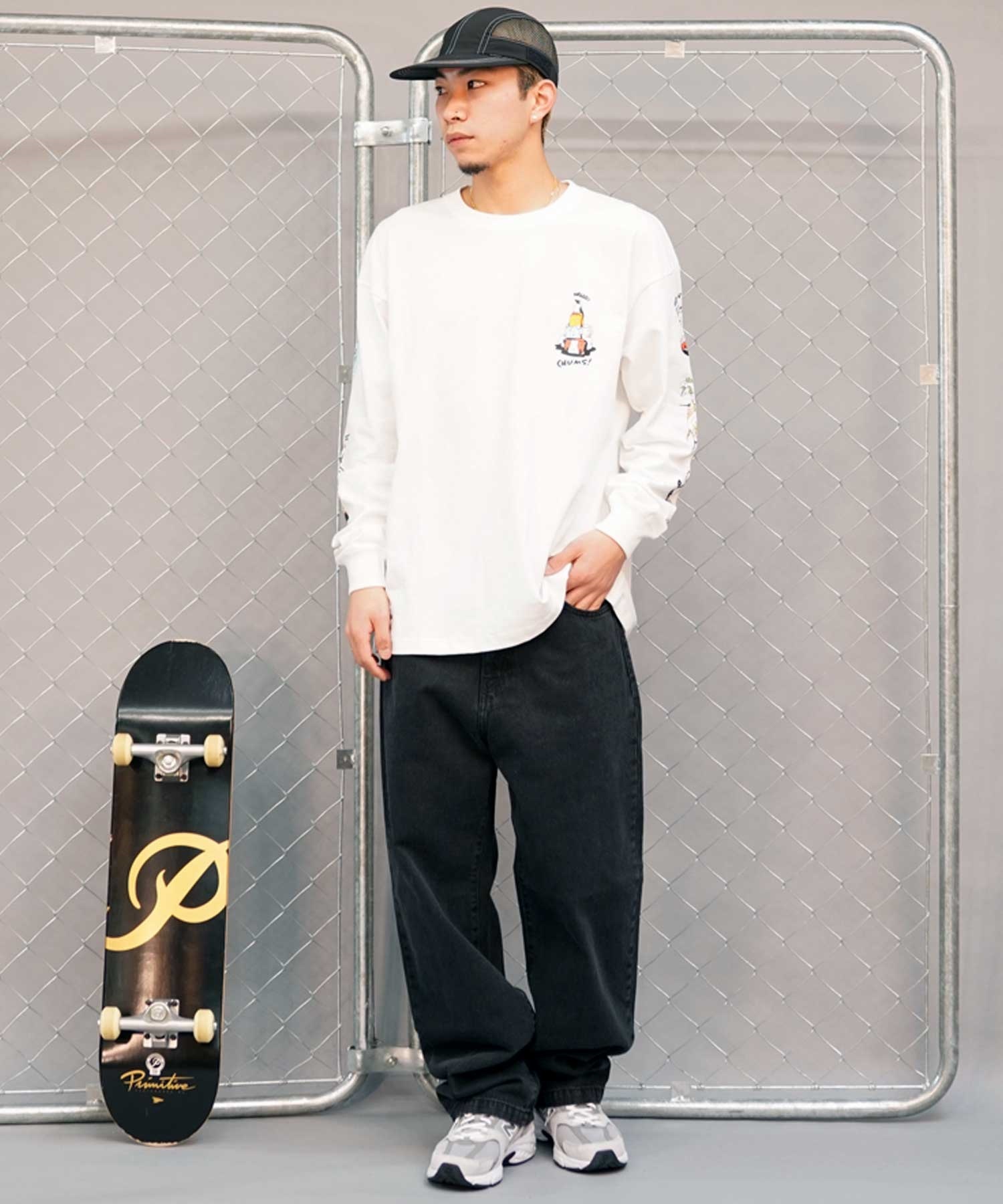 CHUMS チャムス メンズ 長袖 Tシャツ ボックス シルエット CHUMS チャムス メンズ 長袖 Tシャツ ボックス シルエット