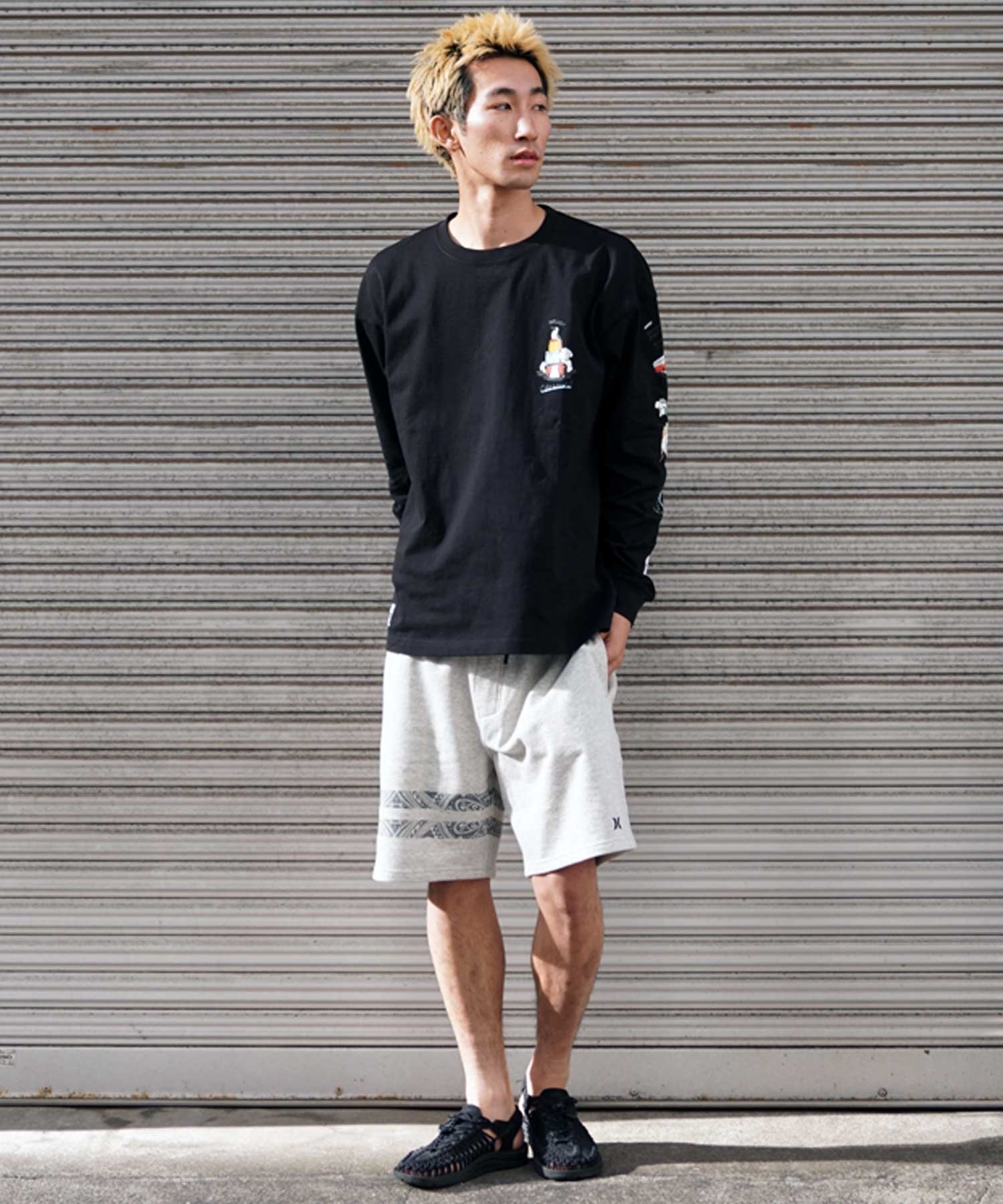 CHUMS チャムス メンズ 長袖 Tシャツ ボックス シルエット
