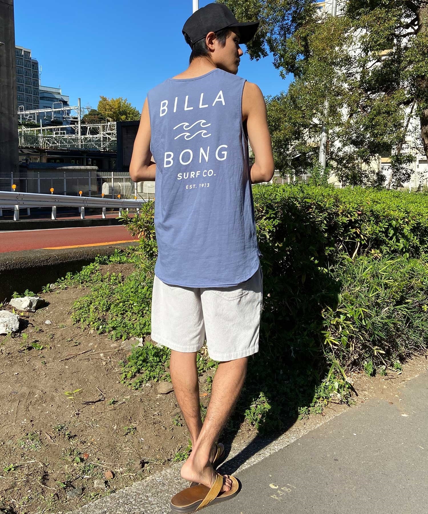 BILLABONG ビラボン ONE TIME メンズ タンクトップ バックプリント BE011-350(WHT-M)