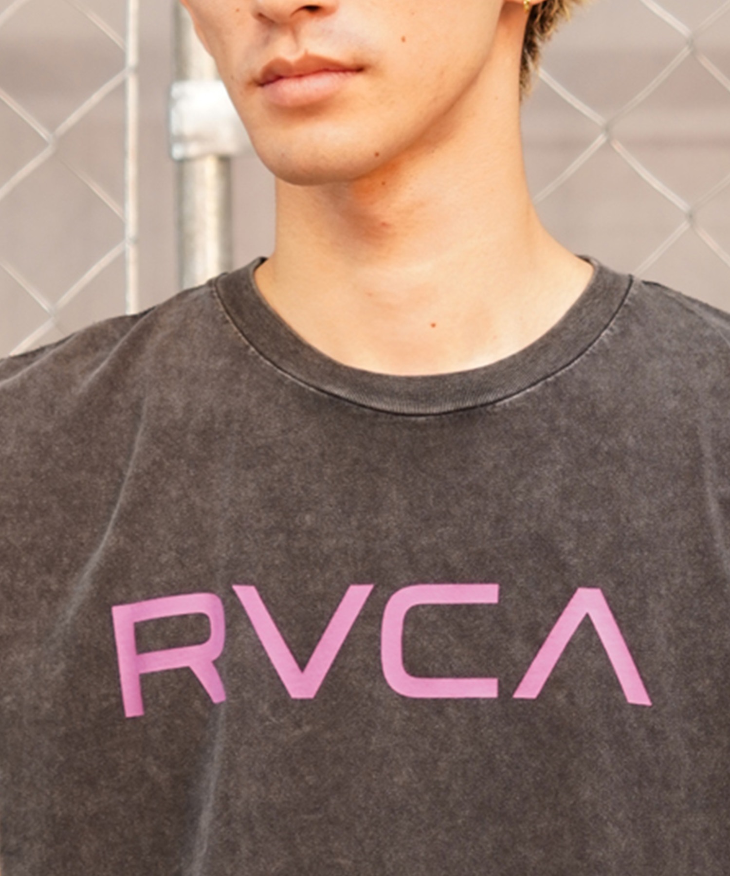 RVCA ルーカ メンズ タンクトップ カットオフ クルーネック BE041-353(BLK-S)