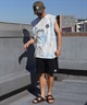 【クーポン対象】ELEMENT エレメント メンズ タンクトップ カットオフ ノースリーブTシャツ 袖なし バックプリント ビッグシルエット BE02A-358(SBK-M)