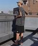 ELEMENT エレメント メンズ タンクトップ カットオフ ノースリーブTシャツ 袖なし バックプリント ビッグシルエット BE02A-358(SBK-M)