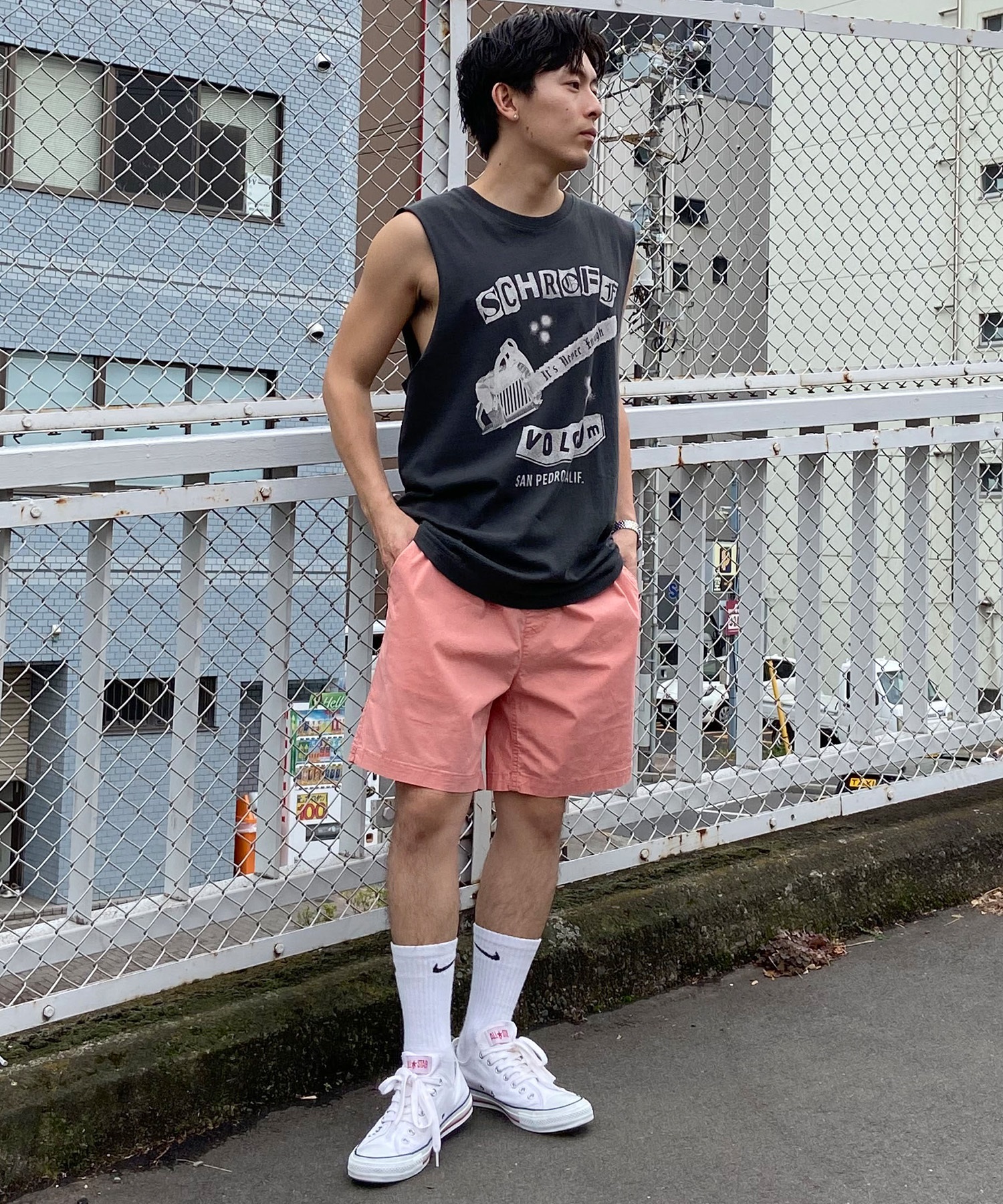 VOLCOM ボルコム メンズ タンクトップ ノースリーブ クルーネック