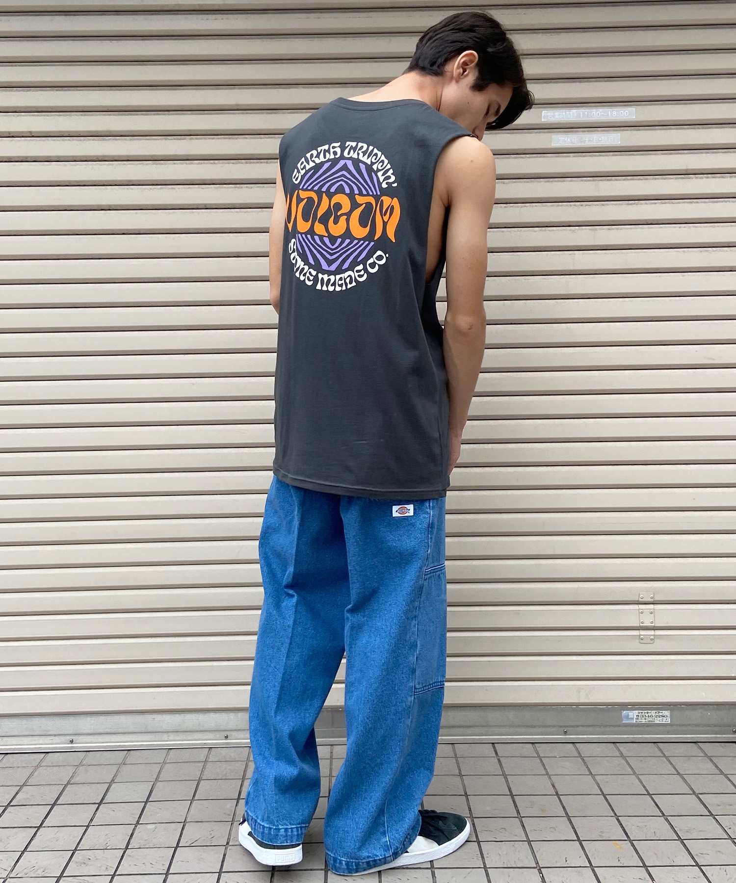 VOLCOM ボルコム メンズ タンクトップ バックプリント