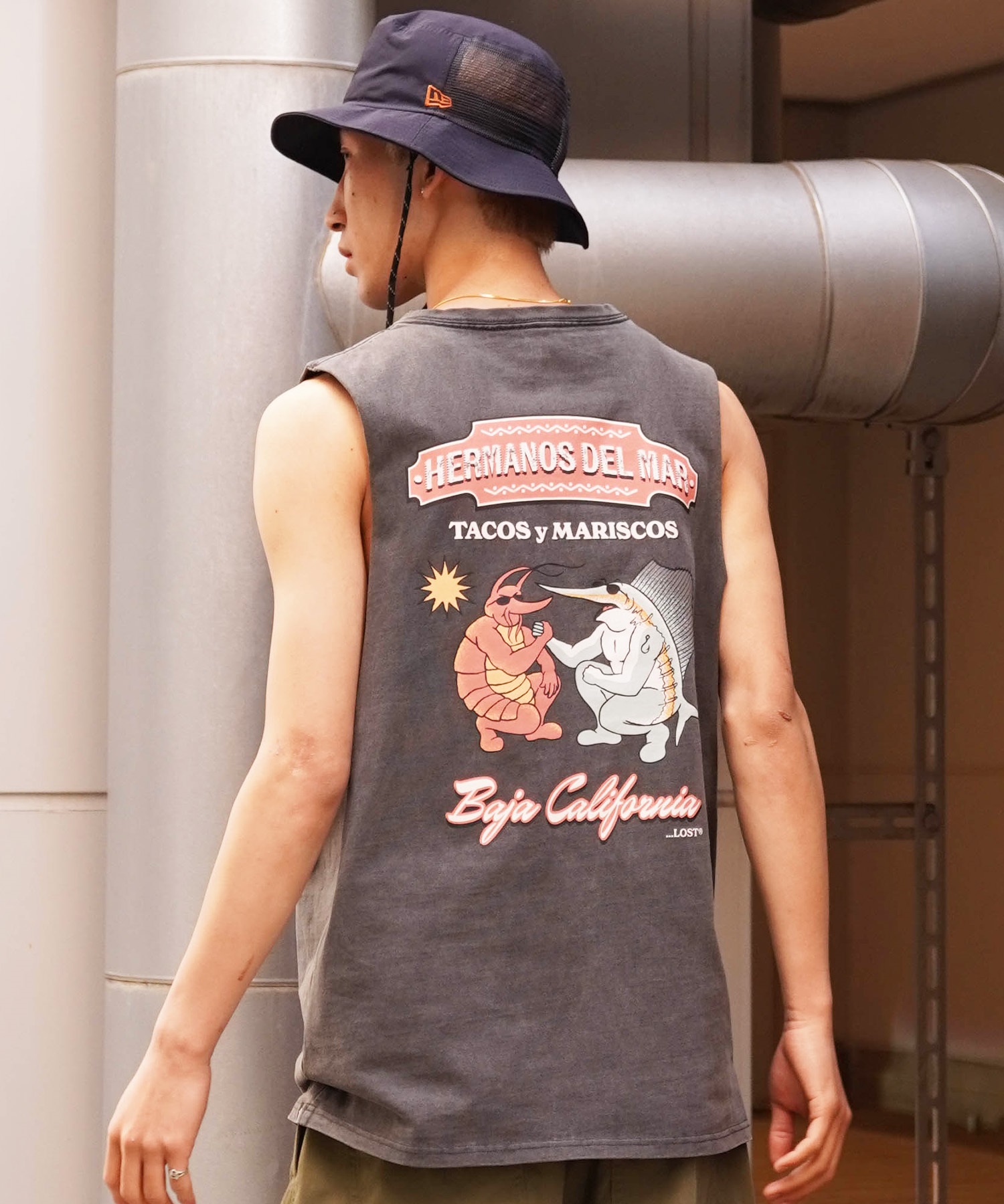 ムラサキスポーツ限定】 LOST ロスト メンズ タンクトップ バック