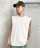 RVCA ルーカ メンズ タンクトップ カットオフ バックプリント オーバーサイズ BE04A-357(WHT-S)