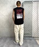 RVCA ルーカ メンズ タンクトップ カットオフ バックプリント オーバーサイズ BE04A-357(WHT-S)