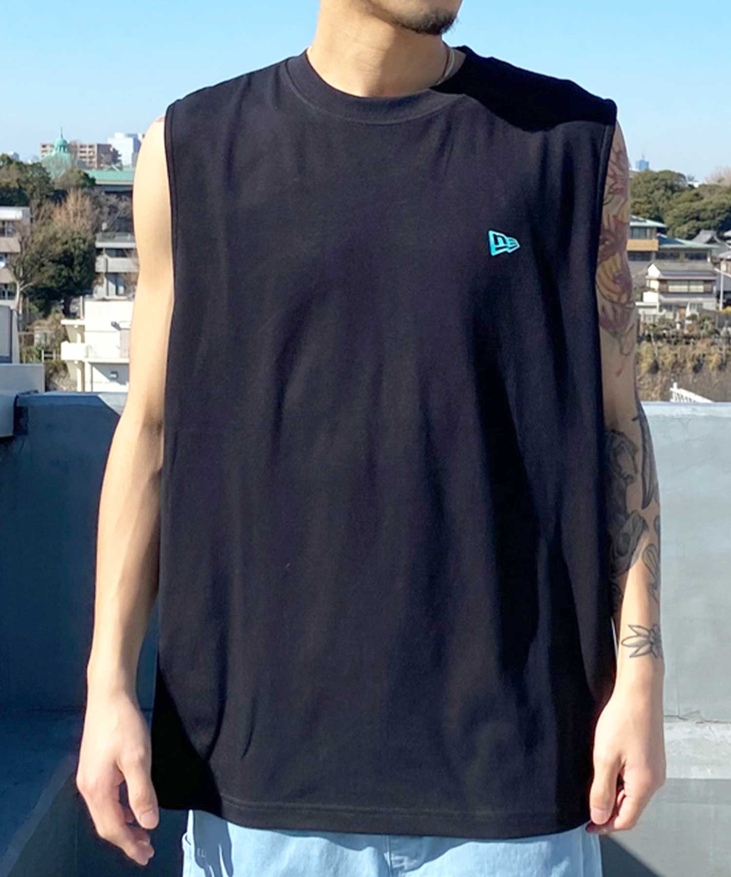 NEW ERA ニューエラ メンズ タンクトップ 吸水速乾 オーバー
