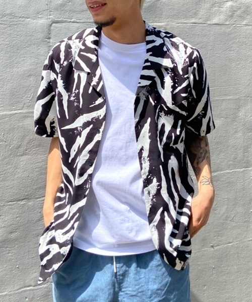 VOLCOM/ボルコム 総柄レーヨンシャツ オープンカラーシャツ