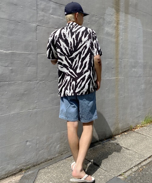 VOLCOM/ボルコム 総柄レーヨンシャツ オープンカラーシャツ