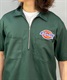 Dickies ディッキーズ HALF ZIP S/S-SHIRT ハーフジップショートスリーブシャツ 18471000 メンズ 半袖 シャツ ハーフジップ KK1 C24(30GR-M)