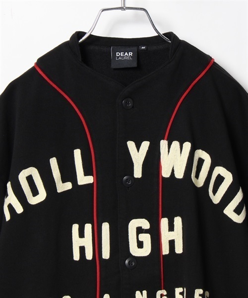 【限定SALE！】DEAR LAUREL ベースボールシャツ半袖シャツ DEAR LAUREL ディアローレル 半袖 シャツ メンズ ベースボール