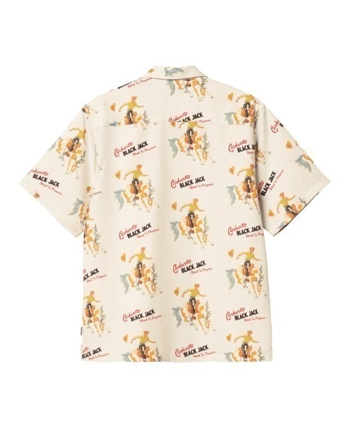 carhartt BLACK JACK 半袖シャツ CARHARTT (ｶｰﾊｰﾄ) S/S BLACK JACK SHIRT ﾌﾞﾗｯｸｼﾞｬｯｸｼｬﾂ I031659