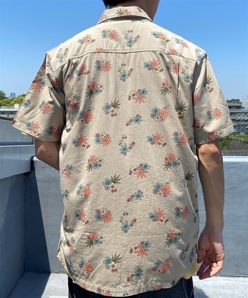 Hurley/ハーレー 柄シャツ 総柄レーヨンシャツ/カジュアルシャツ 
