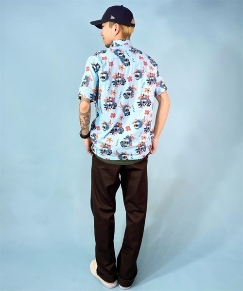 Hurley/ハーレー 柄シャツ 総柄レーヨンシャツ/カジュアルシャツ 