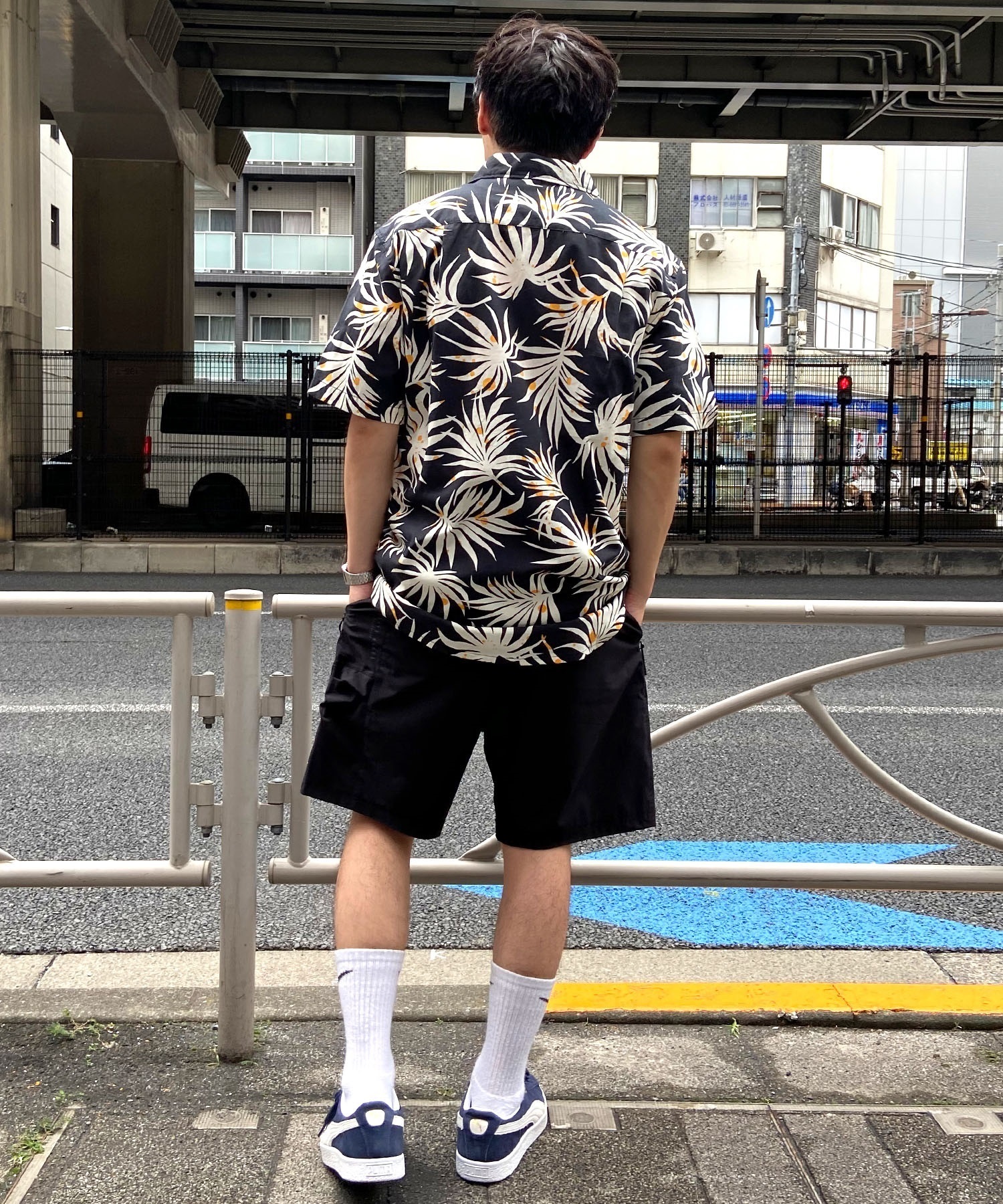 QUIKSILVER クイックシルバー メンズ 半袖 シャツ アロハシャツ とろみシャツ 総柄 レギュラーフィット 胸ポケット AQYWT03324(KVJ6-M)