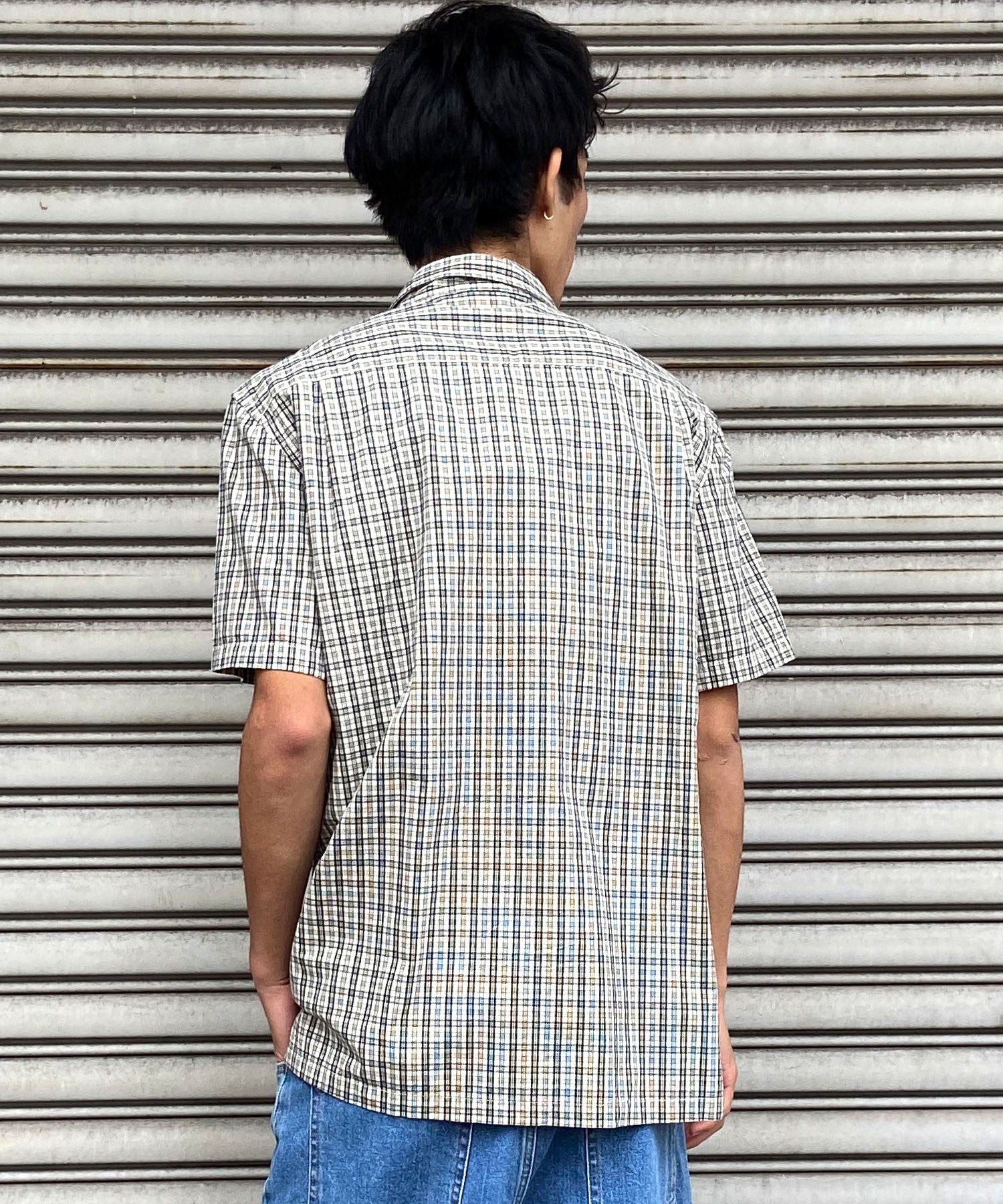 【クーポン対象】QUIKSILVER クイックシルバー メンズ 半袖 シャツ チェック柄 総柄 レギュラーフィット AQYWT03328(CJZ1-M)