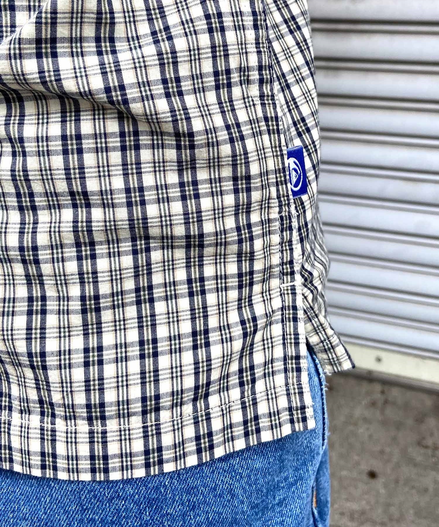 【クーポン対象】QUIKSILVER クイックシルバー メンズ 半袖 シャツ チェック柄 総柄 レギュラーフィット AQYWT03328(CJZ1-M)