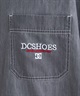 DC ディーシー メンズ 半袖シャツ バックロゴ 刺繍 ビッグシルエット セットアップ対応 DSH242001(BLK-M)