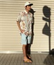 【クーポン対象】BILLABONG ビラボン メンズ 半袖シャツ SUNDAYS SS 総柄 BE011-123(NVY-M)