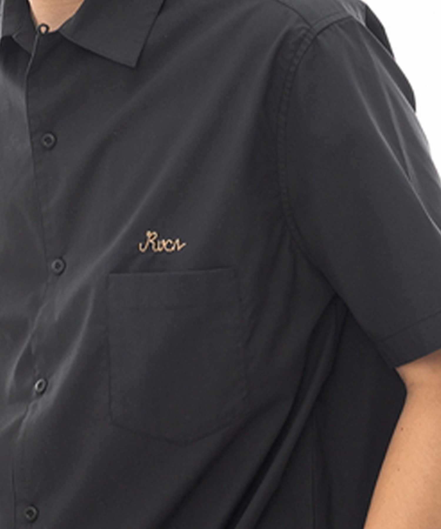 RVCA ルーカ メンズ ボウリング 半袖 シャツ シンプル カジュアル BE041-129(ANW-S)