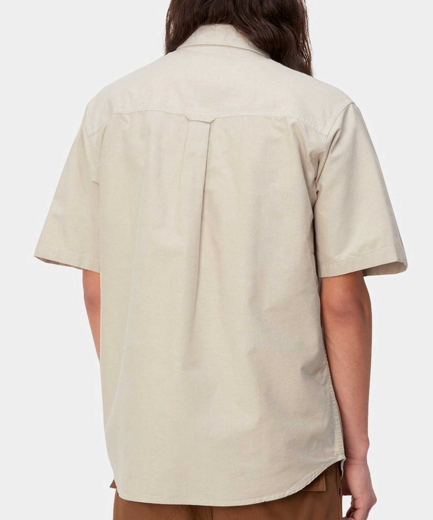 Carhartt WIP カーハートダブリューアイピー S S BRAXTON SHIRT メンズ 半袖 シャツ ルーズ シルエット I031454(BEIGE-M)