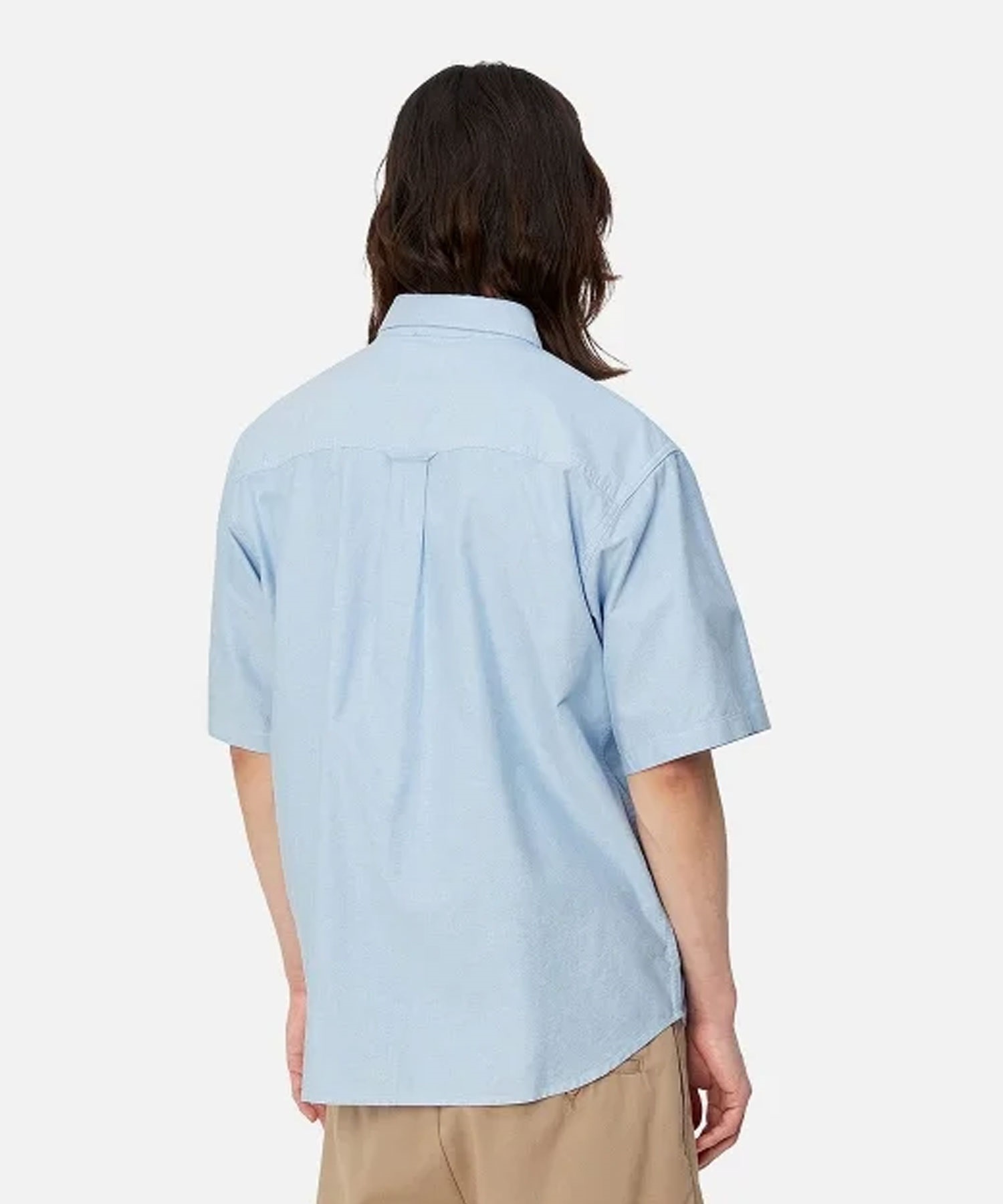 Carhartt WIP カーハートダブリューアイピー S S BRAXTON SHIRT メンズ 半袖 シャツ ルーズ シルエット I031454(BLUE-M)