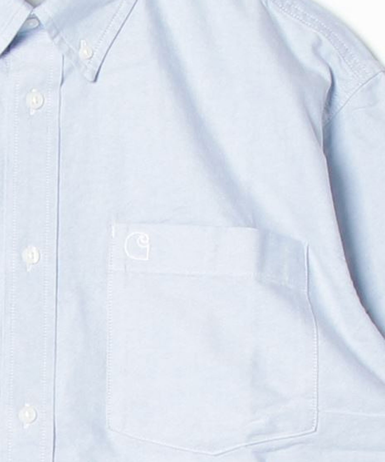 Carhartt WIP カーハートダブリューアイピー S S BRAXTON SHIRT メンズ 半袖 シャツ ルーズ シルエット I031454(BLUE-M)