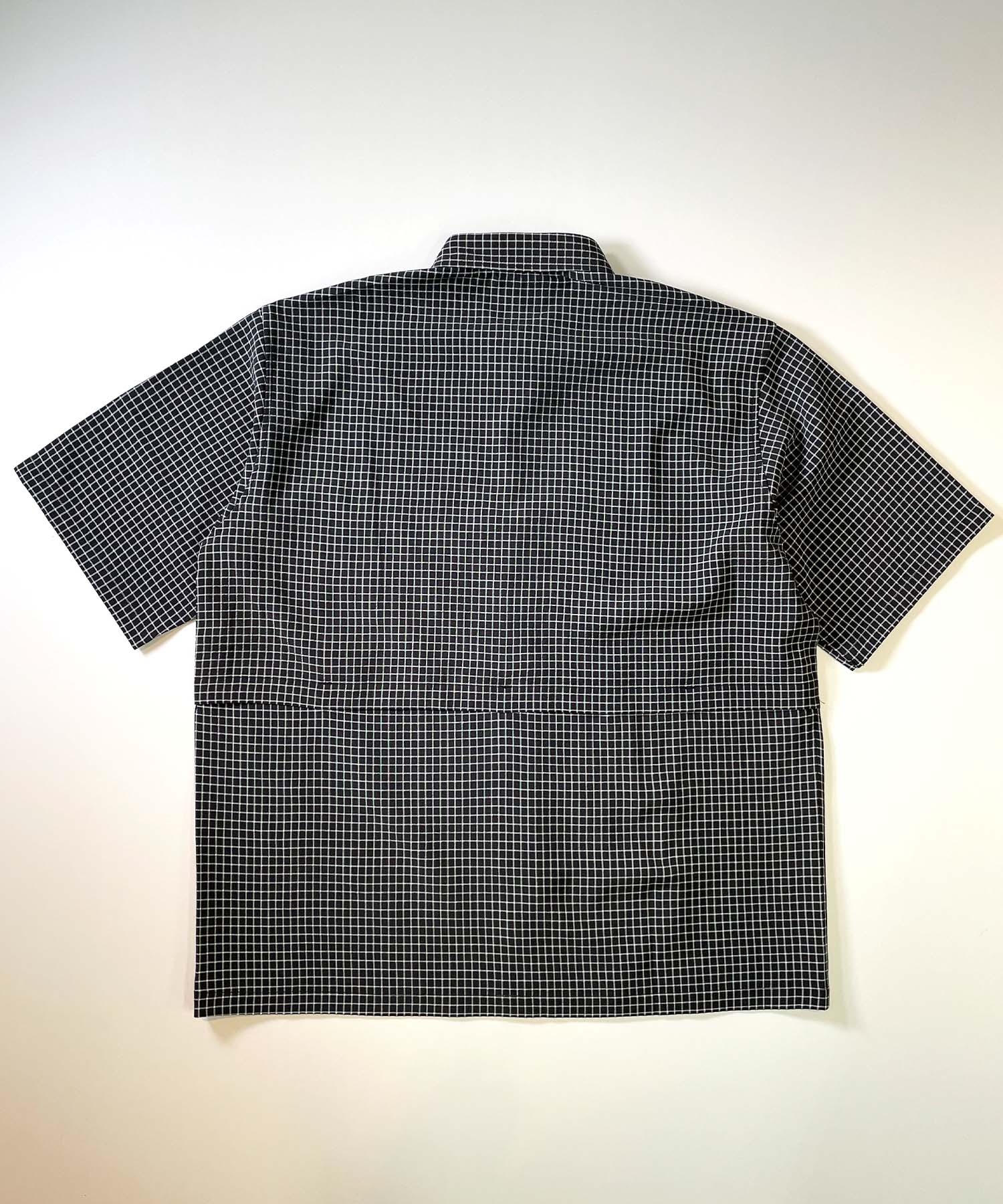 DEAR LAUREL ディアローレル メンズ ユーティリティーフラップシャツ 半袖 格子柄 Utility flap shirts D24S2401(OLV-M)