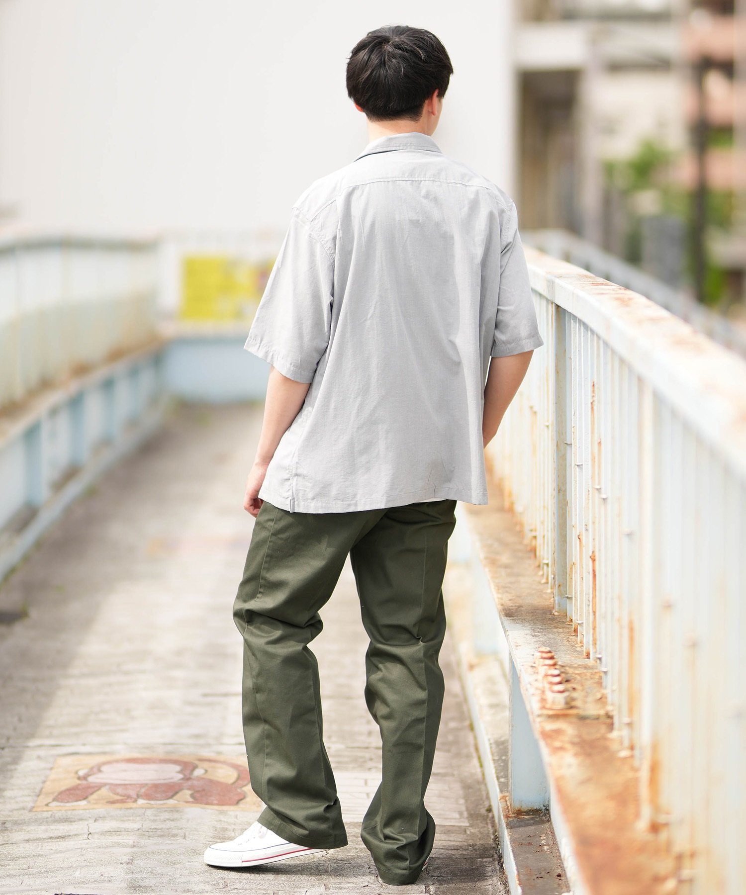 DEAR LAUREL ディアローレル メンズ キューバシャツ 半袖シャツ