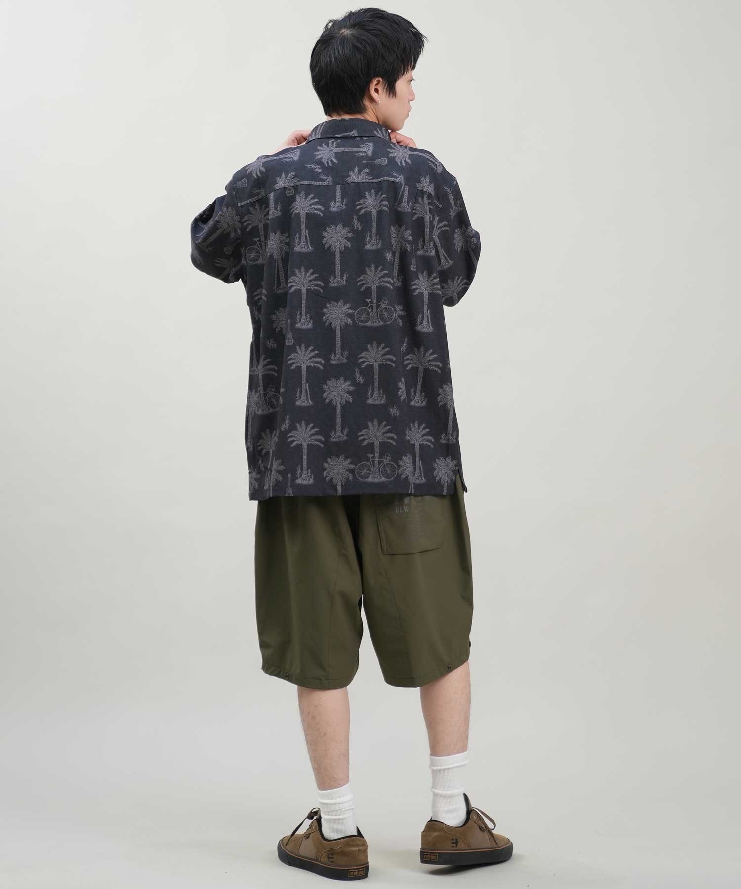 DEAR LAUREL ディアローレル メンズ 半袖 シャツ ユーティリティー 水陸両用 D24S2441 ムラサキスポーツ限定(GY-M)