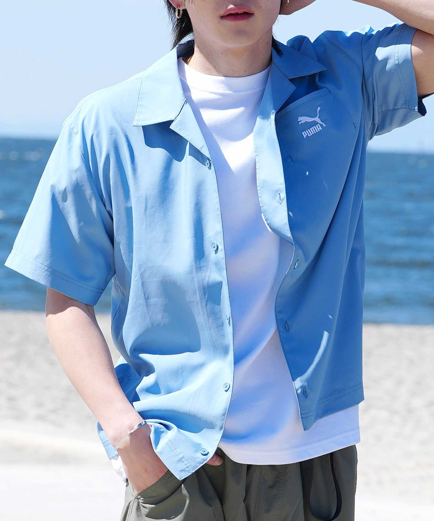 PUMA プーマ CLASSICS クラシック メンズ 半袖 シャツ レギュラー  