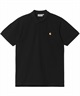 Carhartt WIP カーハートダブリューアイピー S S CHASE PIQUE POLO メンズ 半袖 ポロシャツ I023807(BLACK-M)