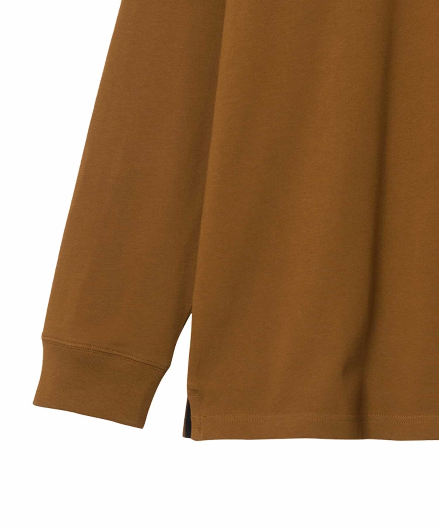 Carhartt WIP/カーハートダブリューアイピー 長袖ポロシャツ コーデュロイ ルーズシルエット I028289(BROWN-S)