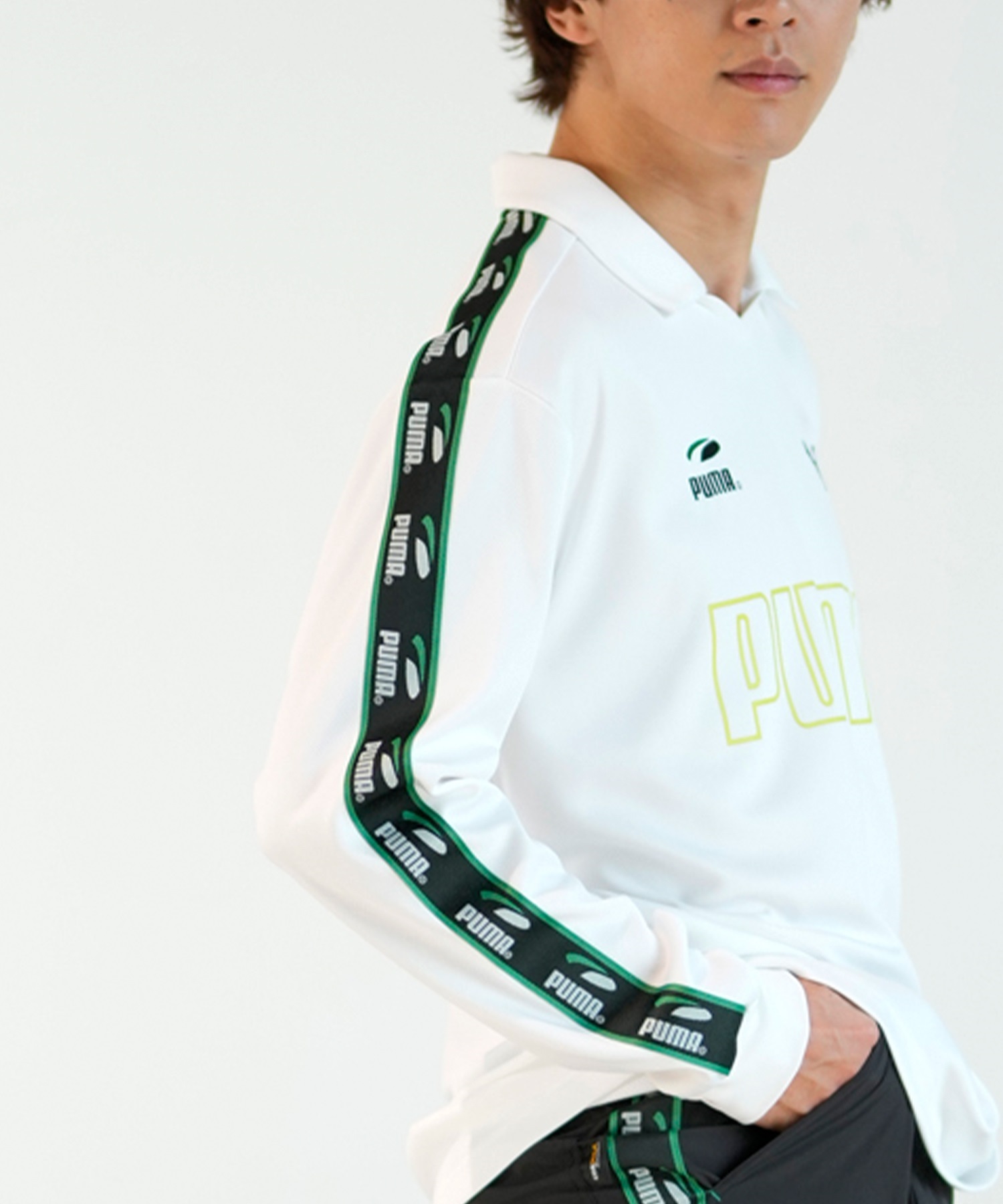 PUMA SKATEBOARDING プーマ スケートボーディング ゲームシャツ メンズ 長袖 Tシャツ ルーズシルエット 625691(02-M)