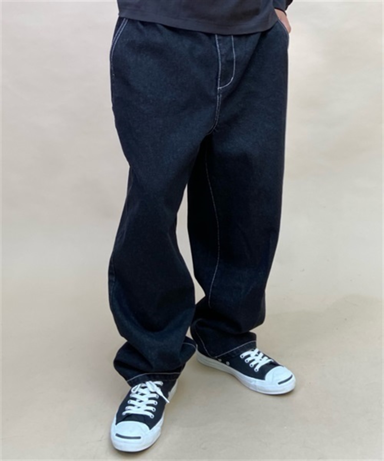 RVCA/ルーカ ロングパンツ デニム ジーンズ ワイドシルエット 24