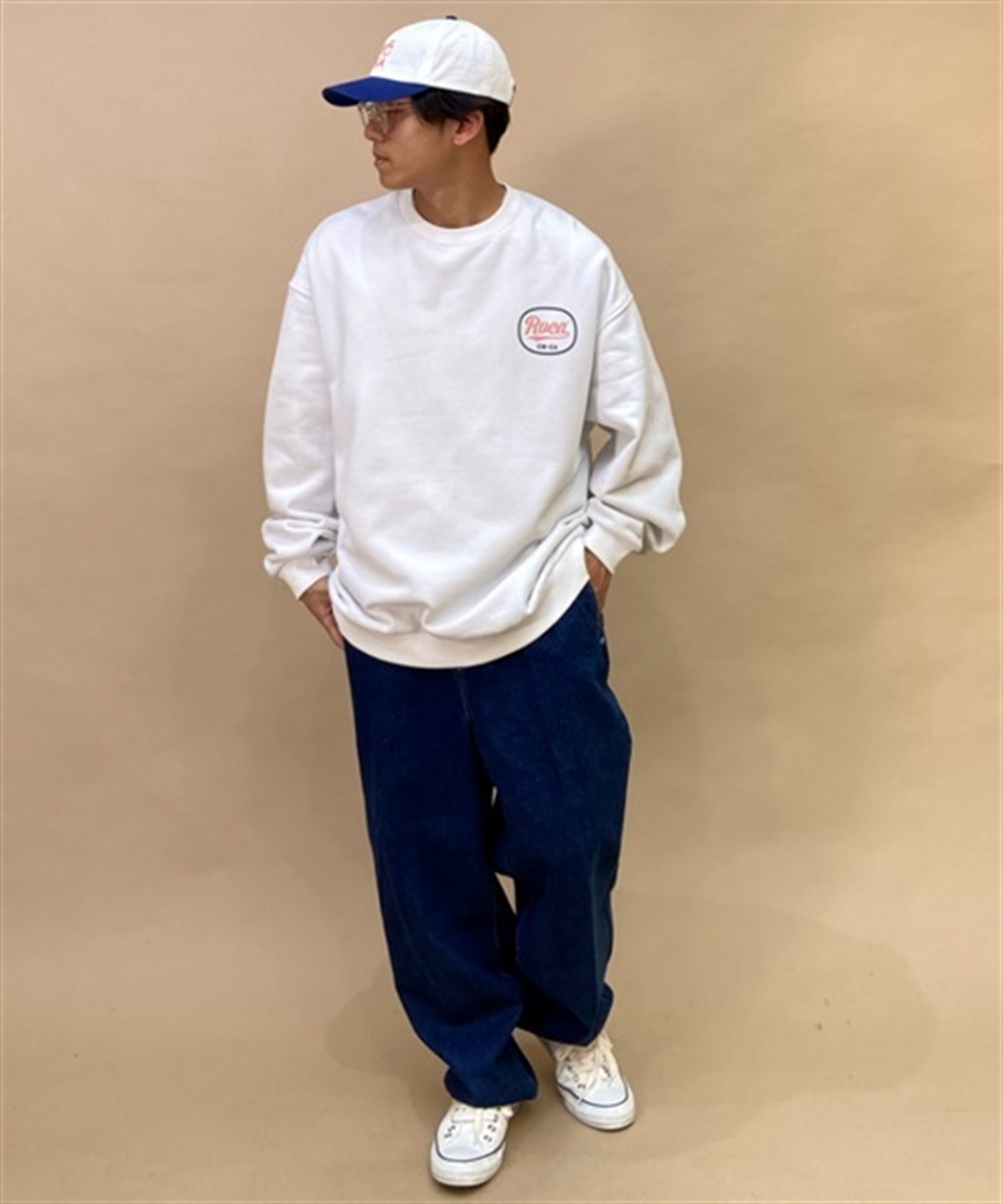 RVCA/ルーカ ロングパンツ デニム ジーンズ ワイドシルエット 24