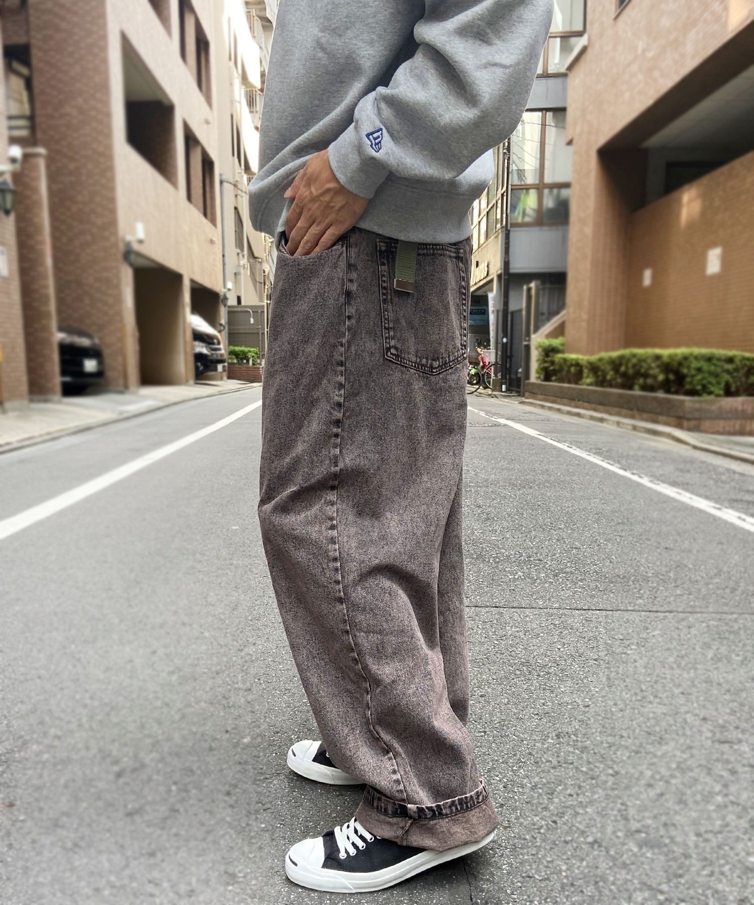 【ムラサキスポーツ限定】SANTACRUZ/サンタクルーズ Big Mouth Pigment Jeans メンズ ロングパンツ 502233501(PUPPL-M)