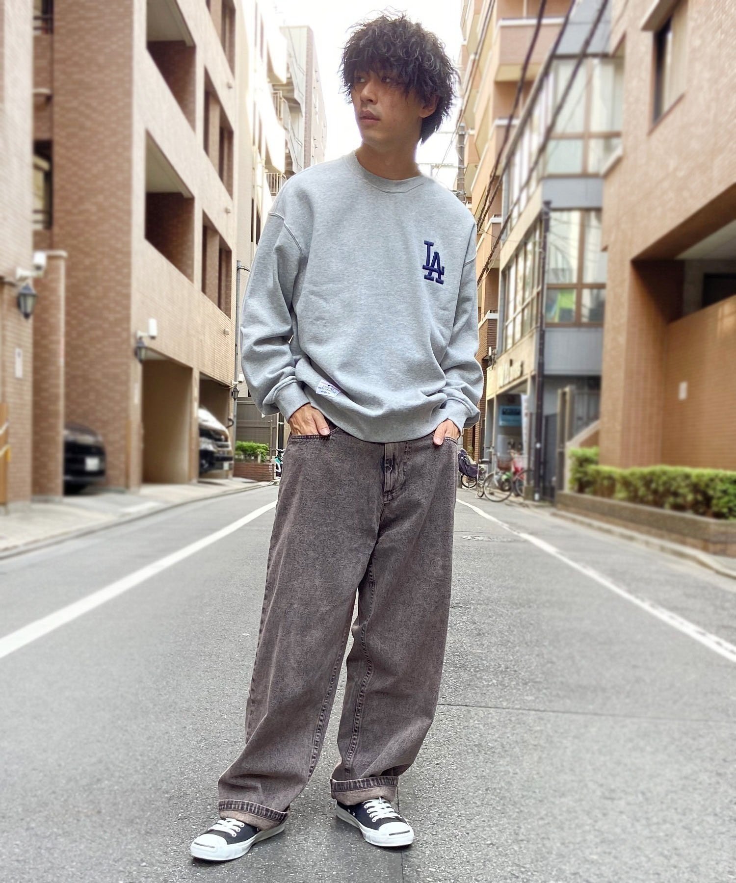 【ムラサキスポーツ限定】SANTACRUZ/サンタクルーズ Big Mouth Pigment Jeans メンズ ロングパンツ 502233501(PUPPL-M)