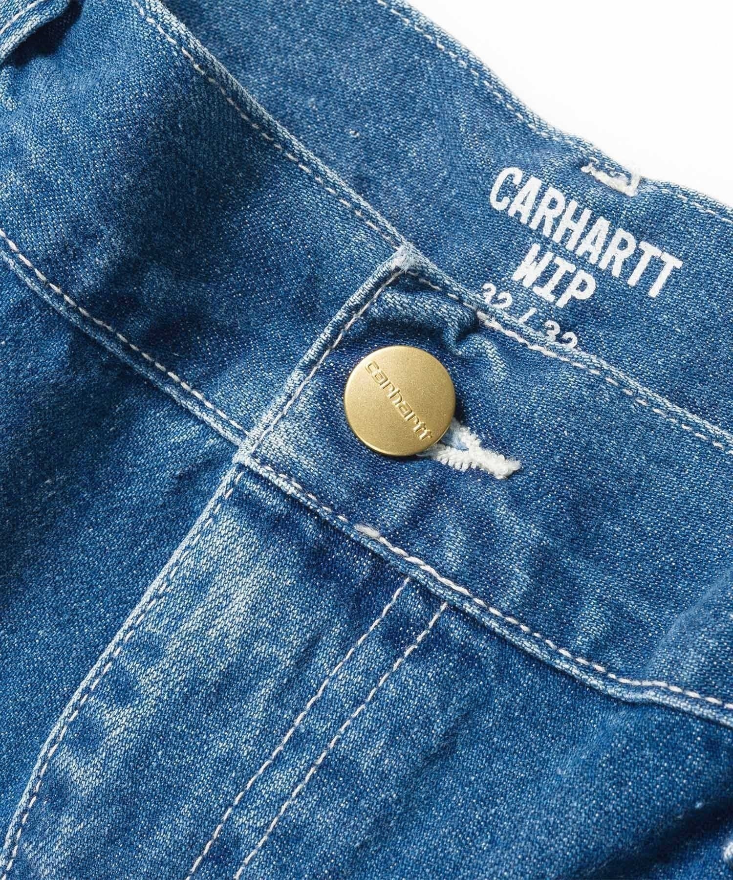 Carhartt WIP/カーハートダブリューアイピー メンズ ロング パンツ デニムパンツ ストレート リラックスシルエット I022947(BLWAS-30.0inch)