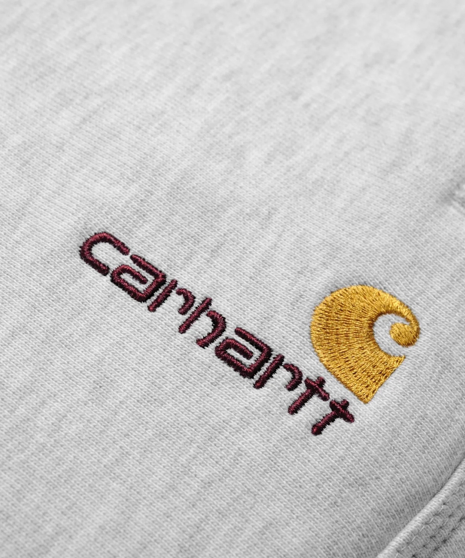 Carhartt/カーハート アメリカンスプリクト ジョギングパンツ メンズ スウェット 裏起毛 アッシュヘザー グレー I027042(ASH.H-S)