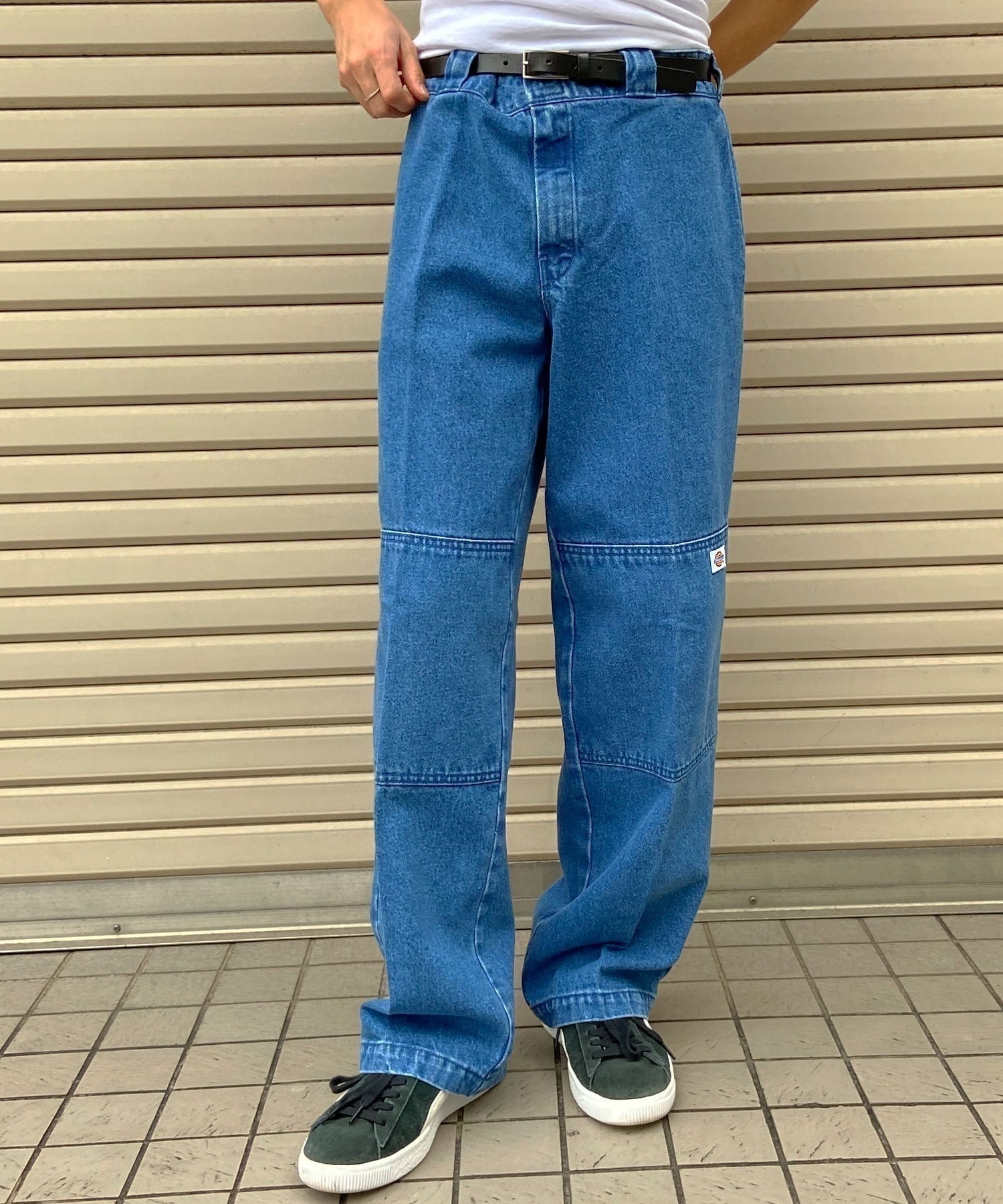 Dickies/ディッキーズ メンズ デニムパンツ ワークパンツ ルーズシルエット ダブルニー 18452900(40BL-30.0inch)