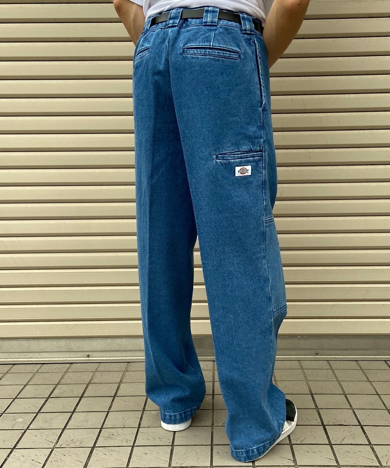 Dickies/ディッキーズ メンズ デニムパンツ ワークパンツ ルーズシルエット ダブルニー 18452900(40BL-30.0inch)