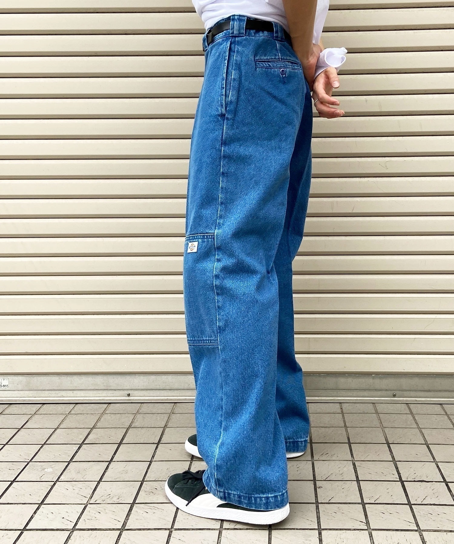 Dickies/ディッキーズ メンズ デニムパンツ ワークパンツ ルーズシルエット ダブルニー 18452900(40BL-30.0inch)