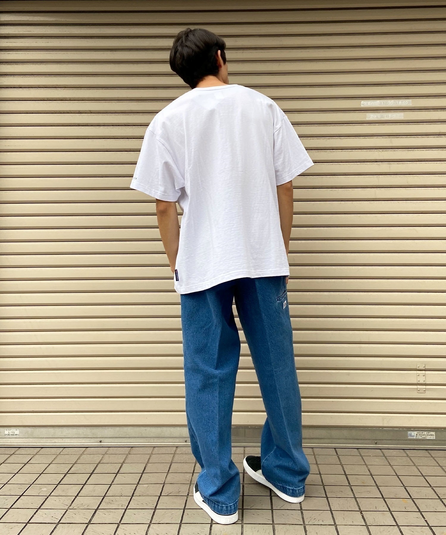 Dickies/ディッキーズ メンズ デニムパンツ ワークパンツ ルーズシルエット ダブルニー 18452900(42SAX-30.0inch)