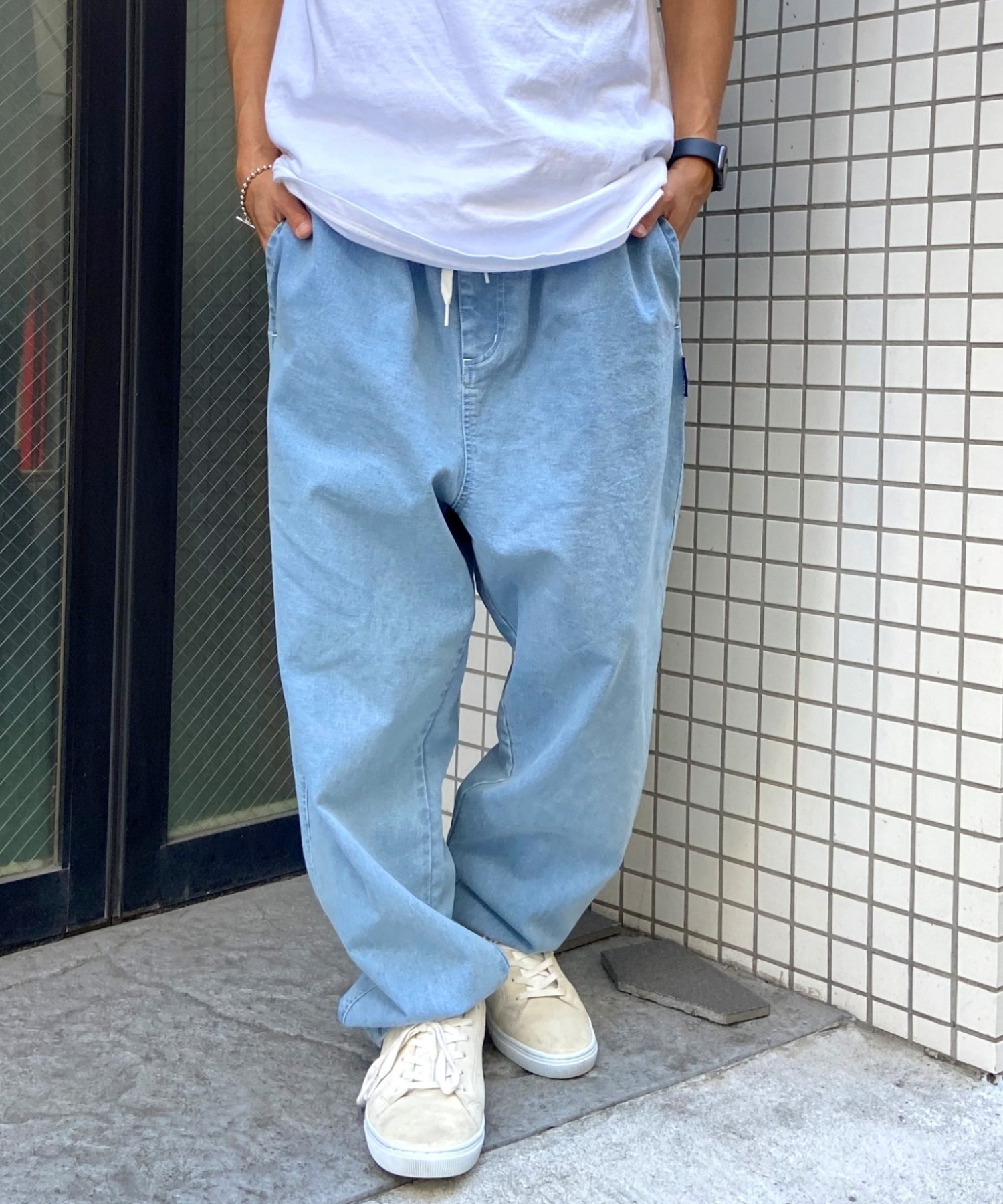メーカー直売所 ジーンズ メンズ ワイドデニム 折り畳み 傘メンズ doif 服&ファッション小物