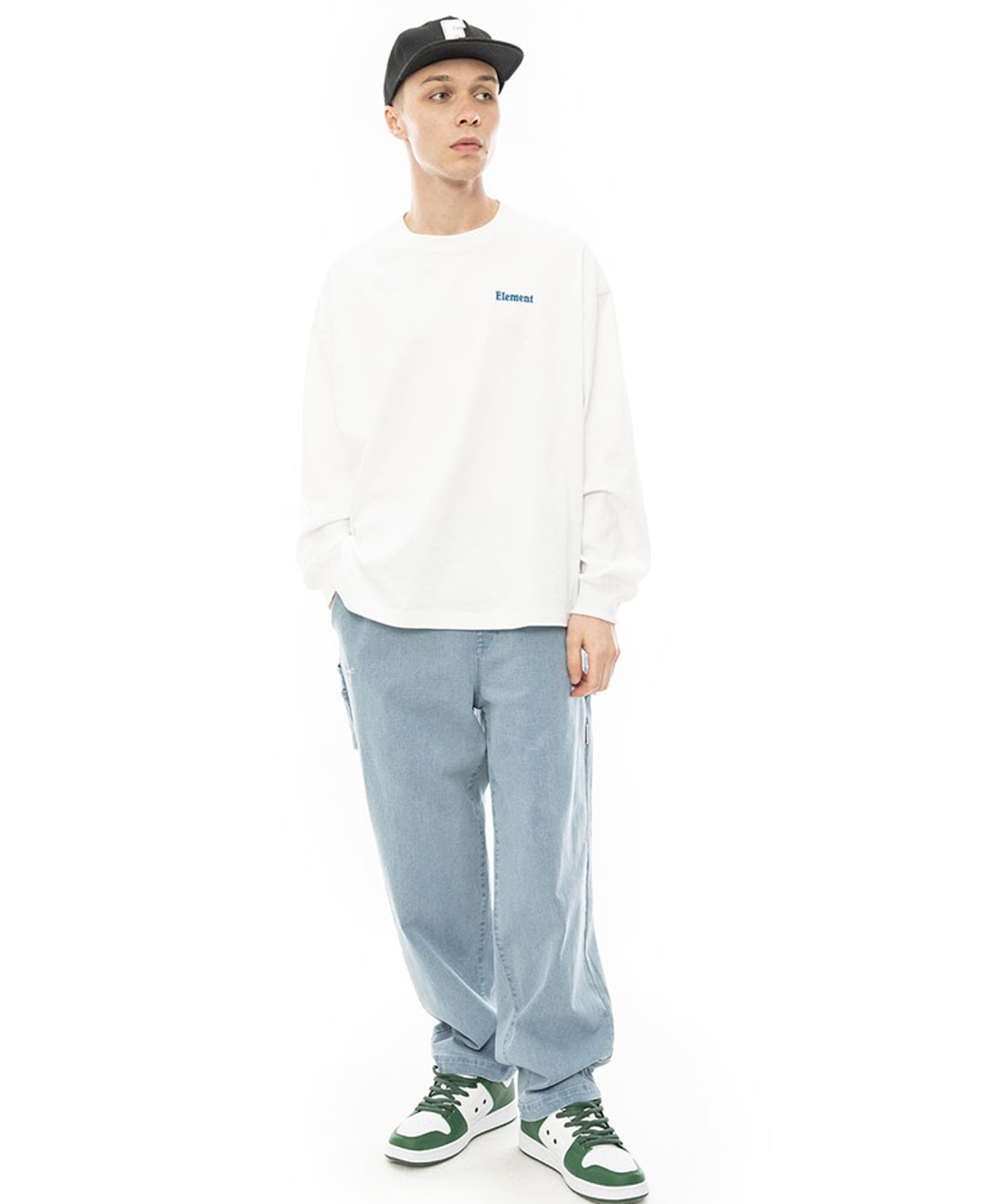 ELEMENT エレメント メンズ ロングパンツ ペインターパンツ ルーズシルエット BE021-703(BDM-M)