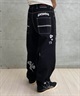 【ムラサキスポーツ限定】 SANTACRUZ サンタクルーズ メンズ デニム ロングパンツ ジーンズ ランダムロゴ 刺繍 ヴィンテージ風 502241502(BLACK-M)